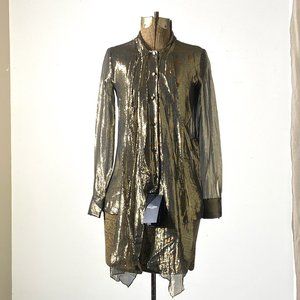 Saint Laurent gold top, medium